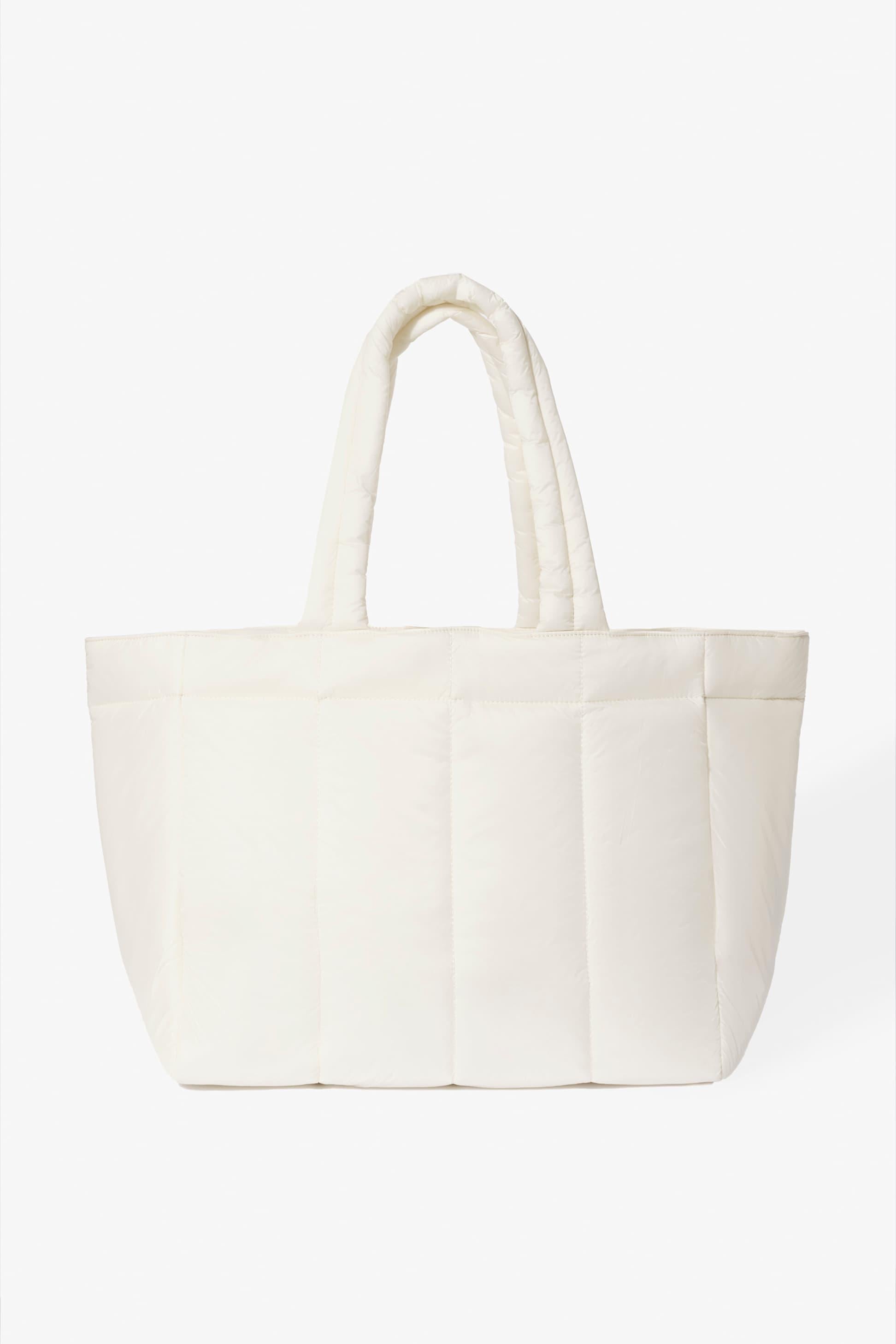 Waterproof Puffer Tote Bag In Ice