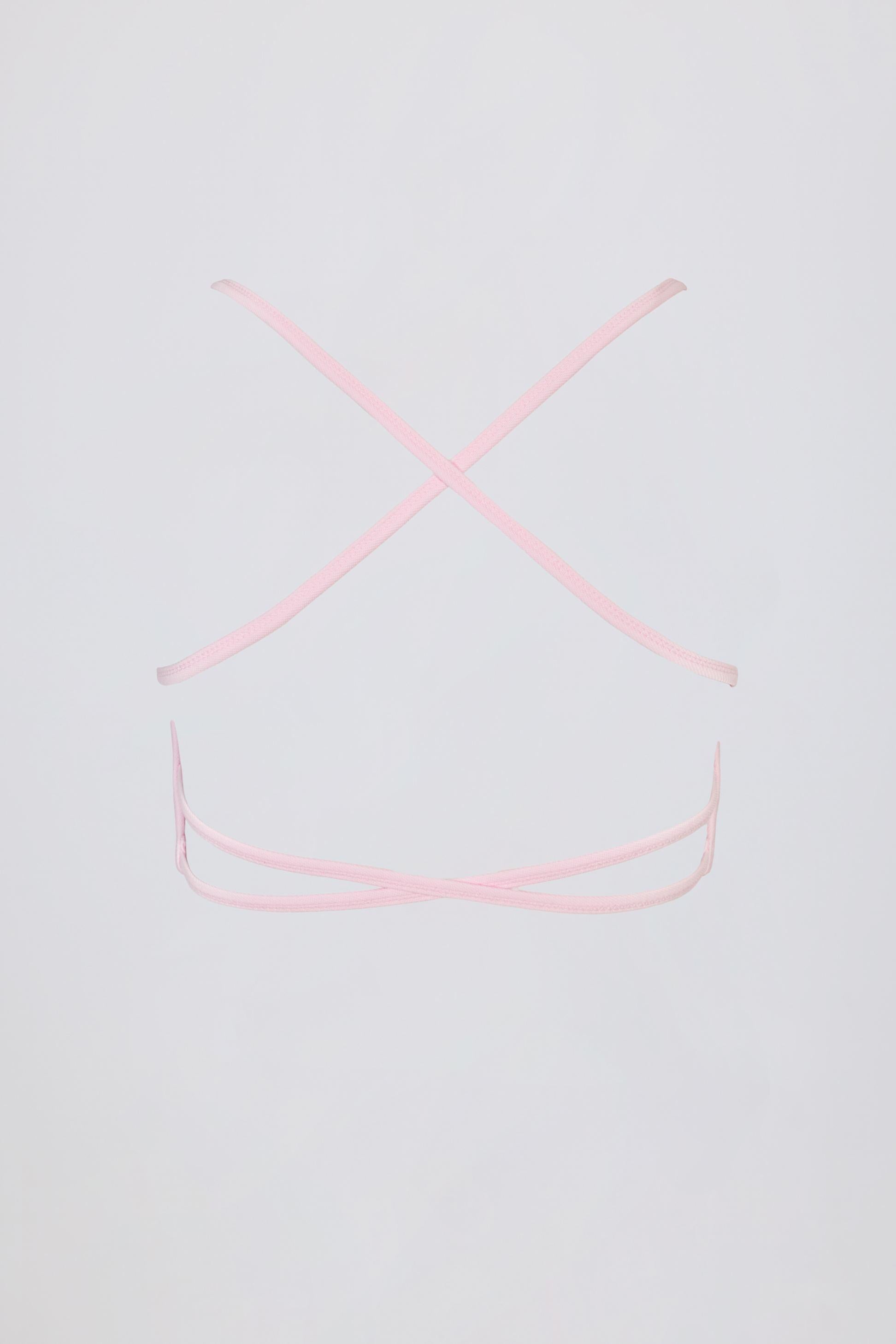 Super Sculpt Seamless Backless Sports Bra In Powder Pink