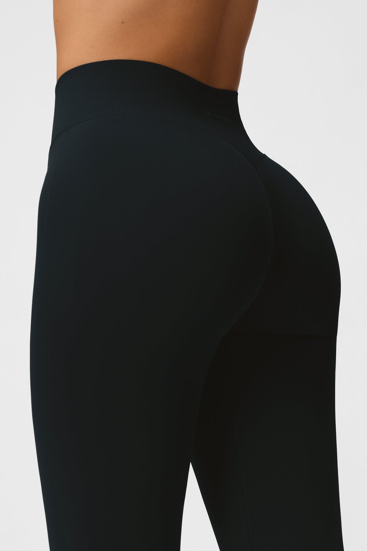 Seamless Full Length Leggings In Black