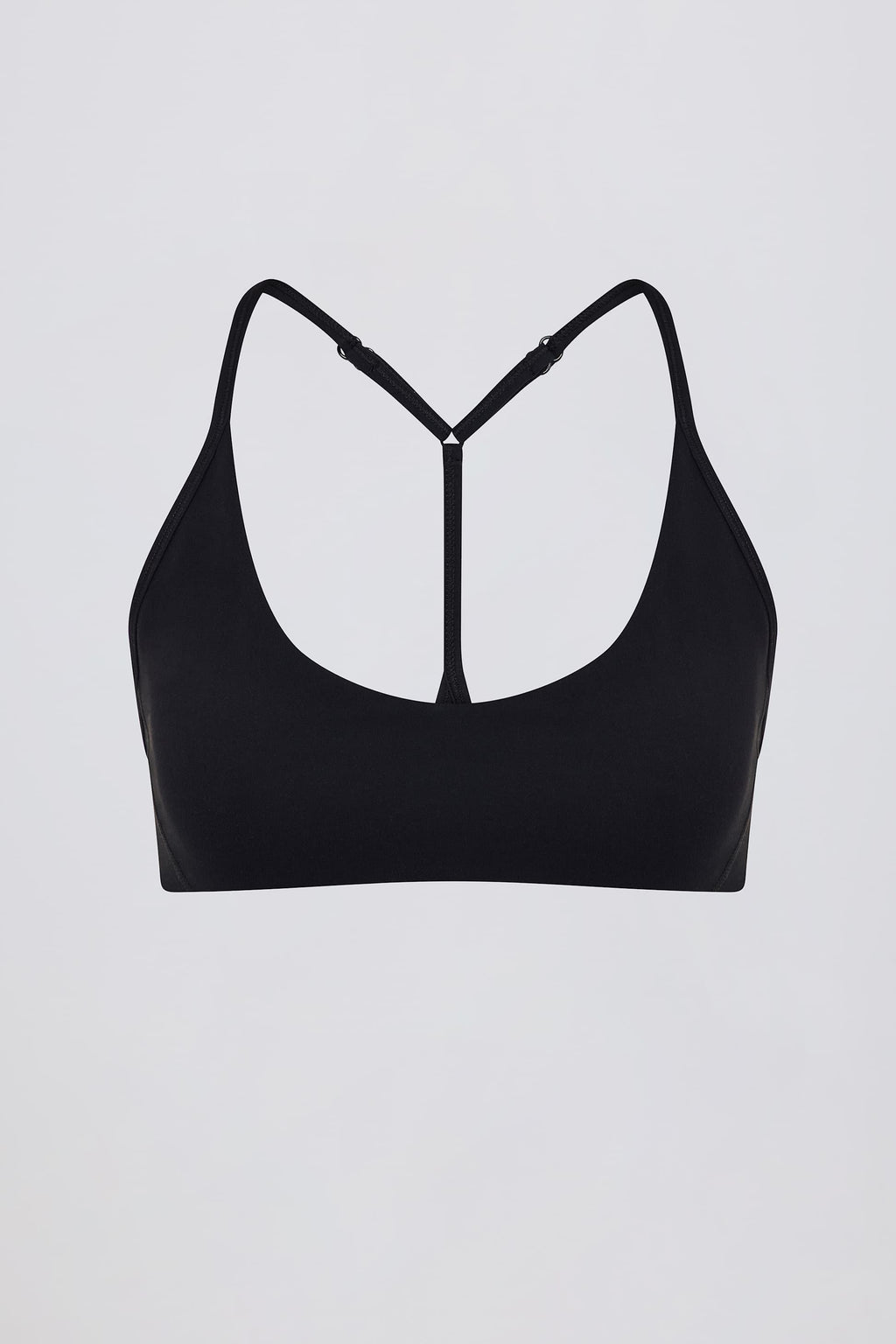 Soft Active Racerback Sports Bra In Black