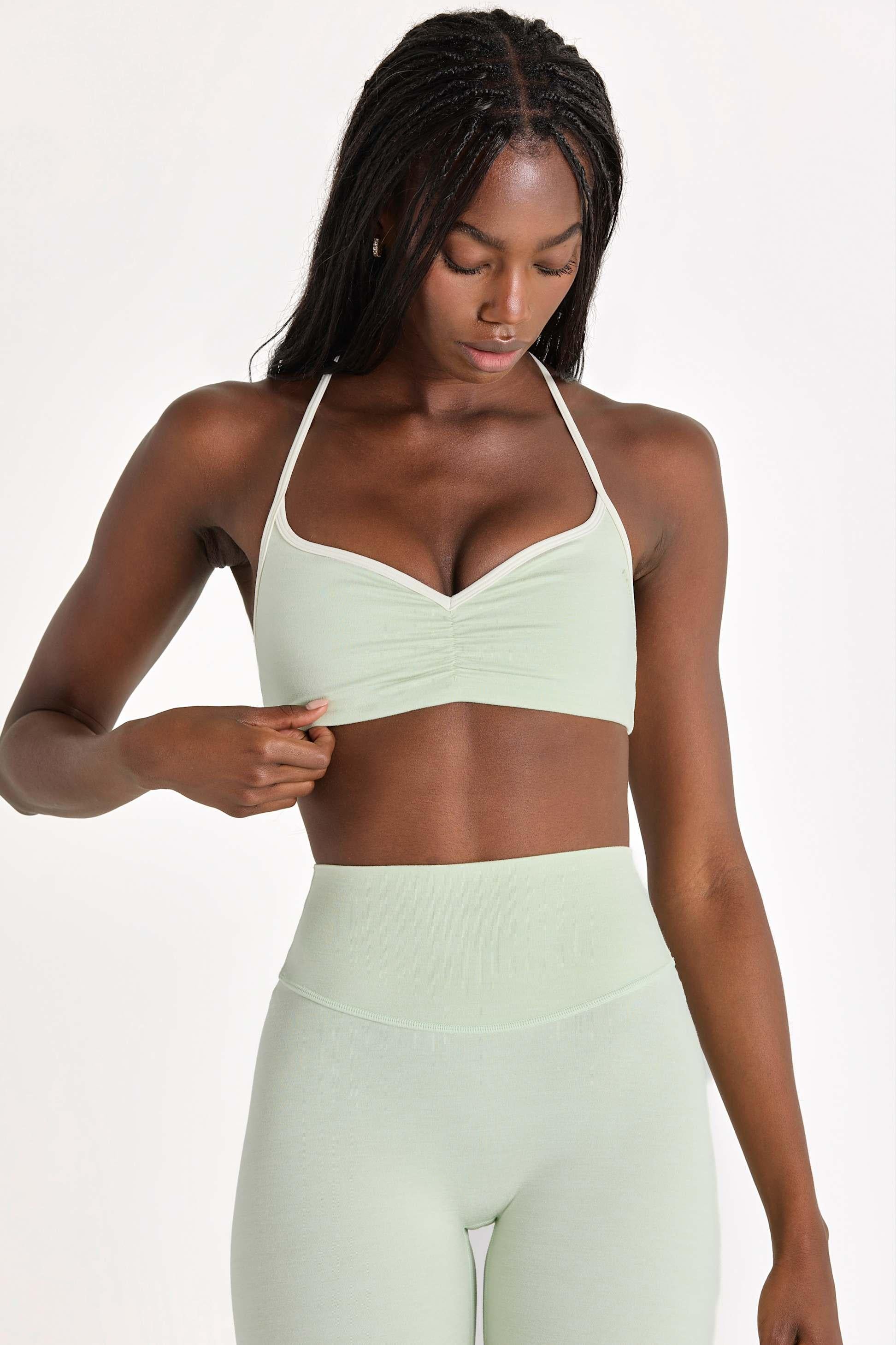 Soft Active Sports Bra In Pistachio