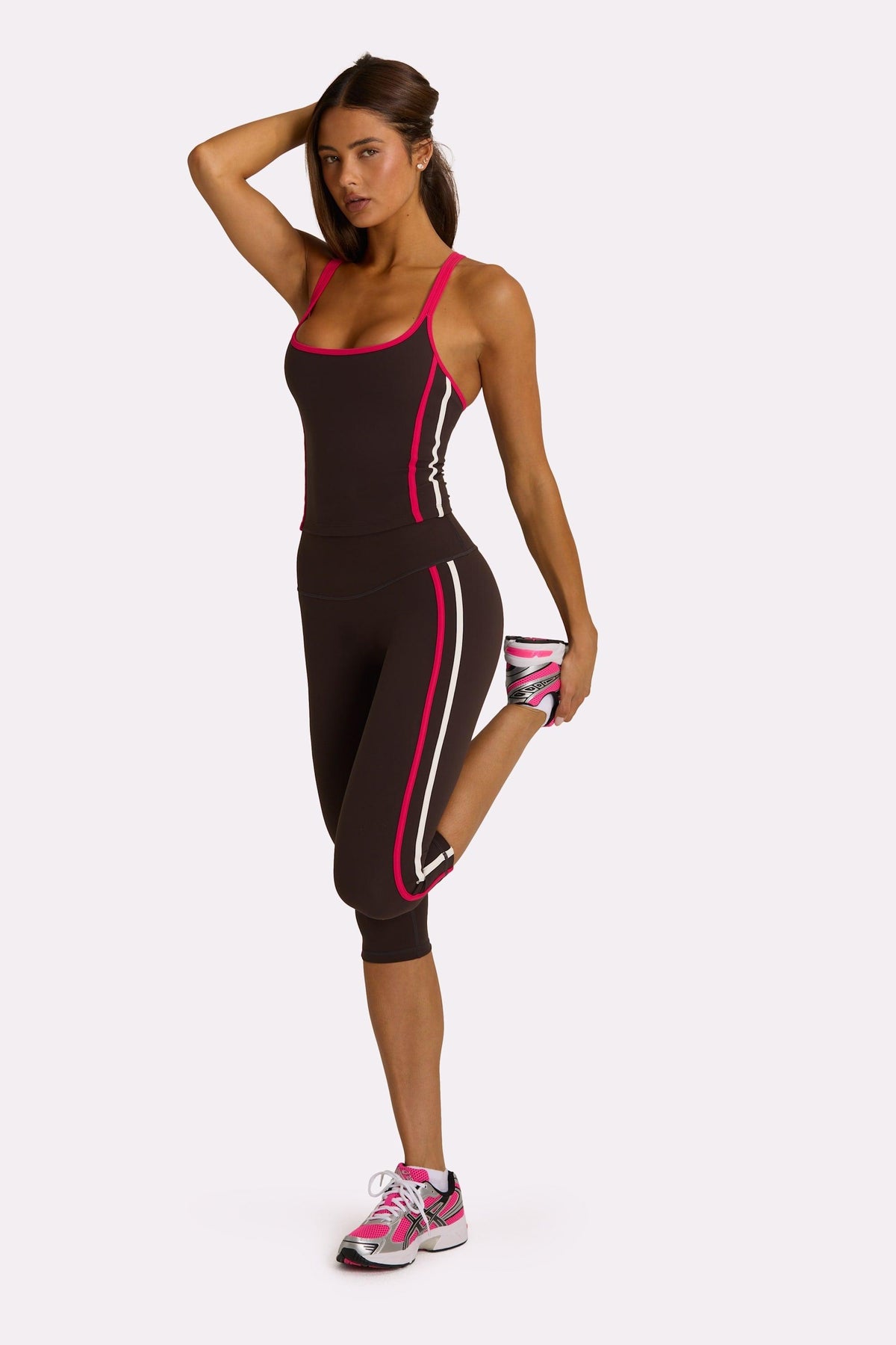 Soft Active Capri Leggings In Truffle