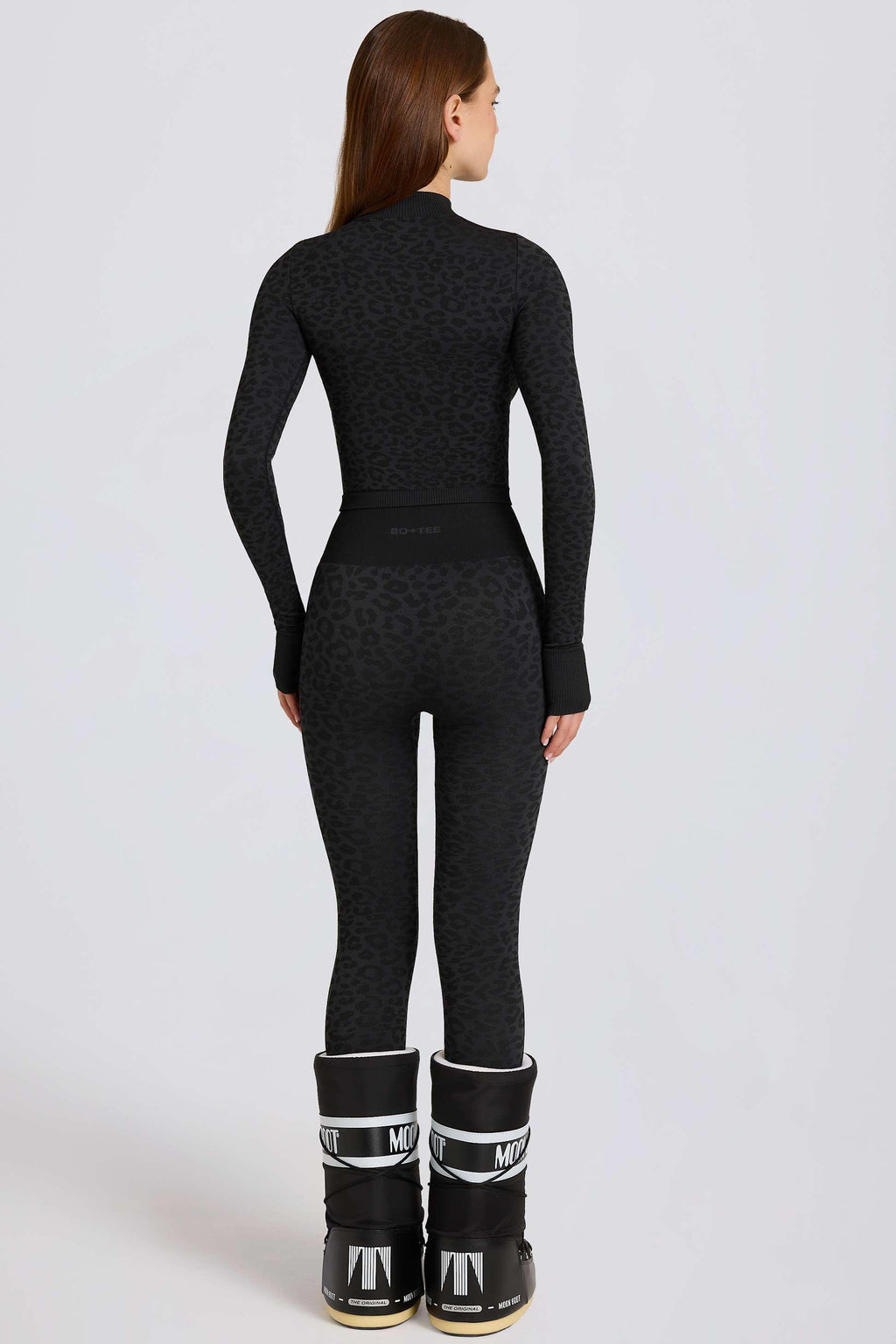 Thermal Base-layer Leggings In Black Leopard