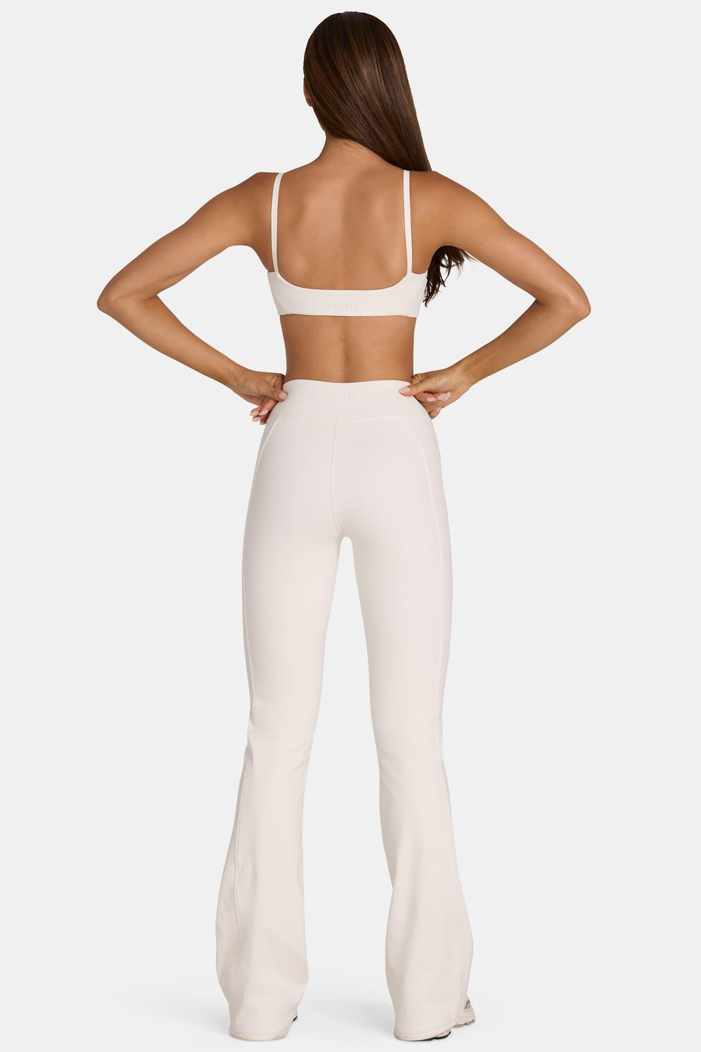 Soft Active V-waist Flared Leggings In Coconut