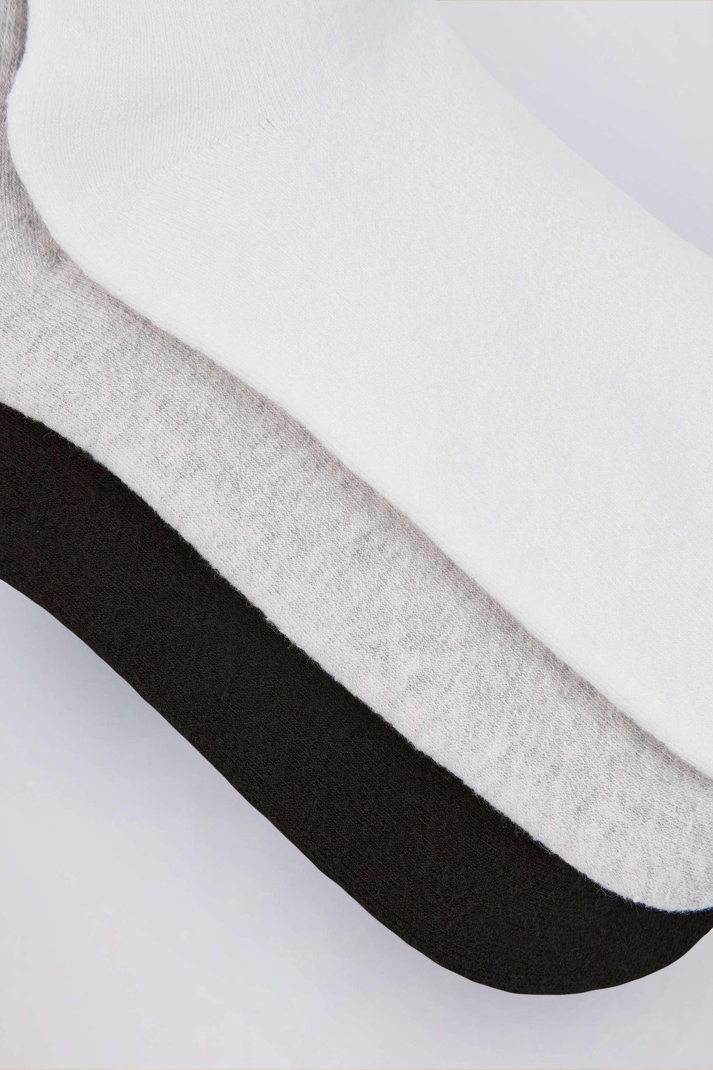 Ribbed Crew Sock Bundle In Multi