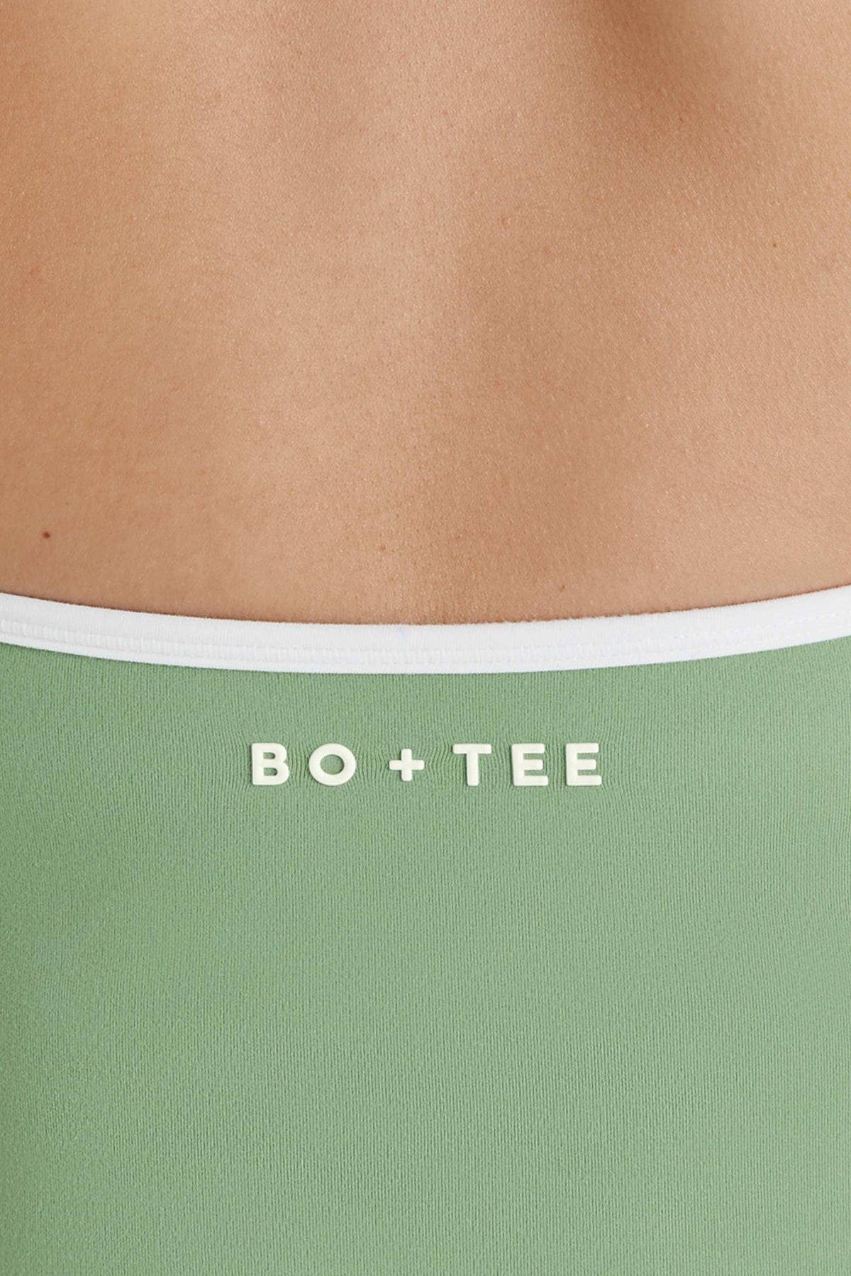 Soft Active V-neck Halterneck Top In Green
