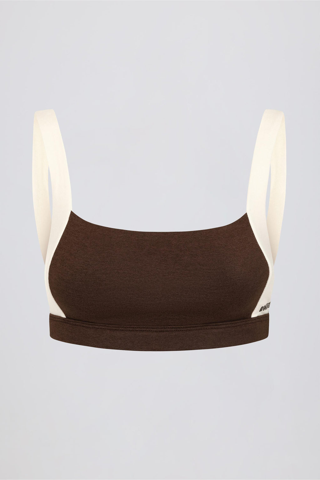 Contrast Sports Bra In Pecan Marl