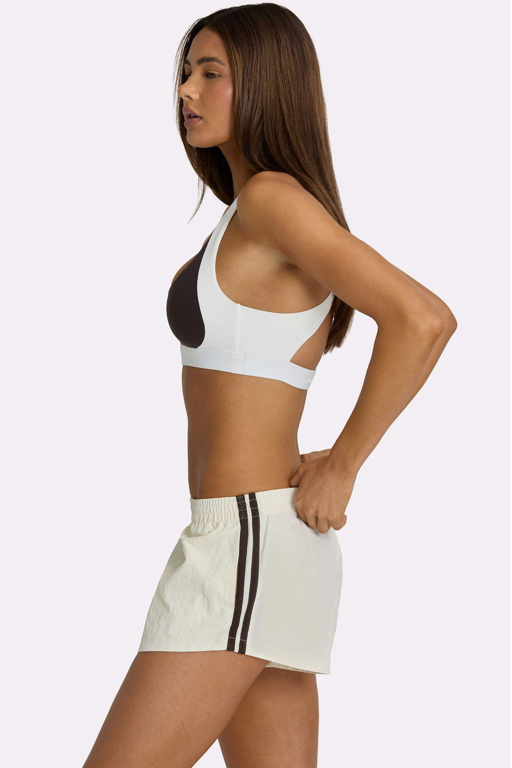 Soft Active High-impact Sports Bra In Coconut